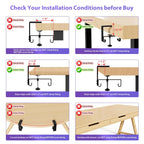 No-Drill Under-Desk Cable Management Tray