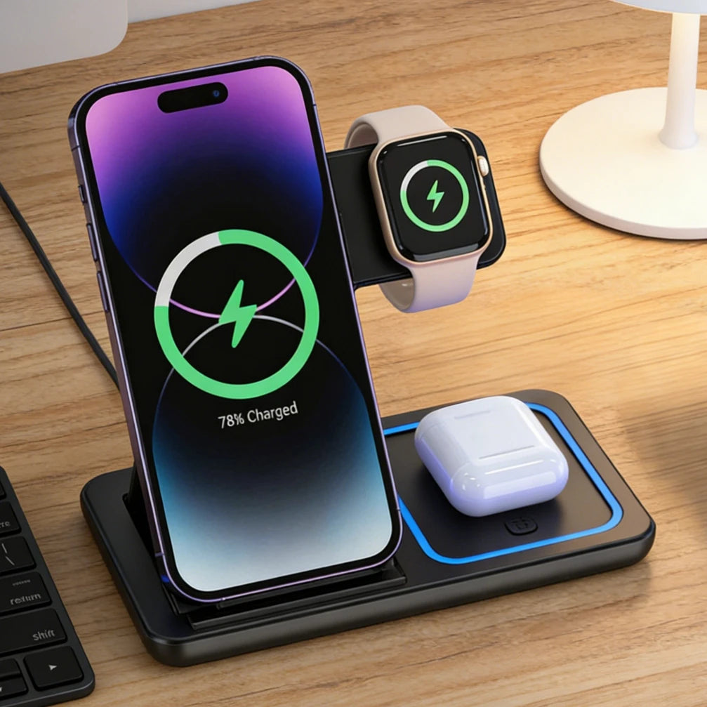 3-in-1 Foldable Wireless Charger