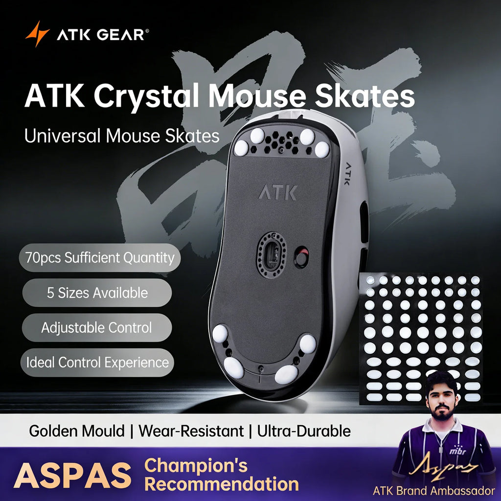 ATK Crystal Jade PTFE Mouse Skates