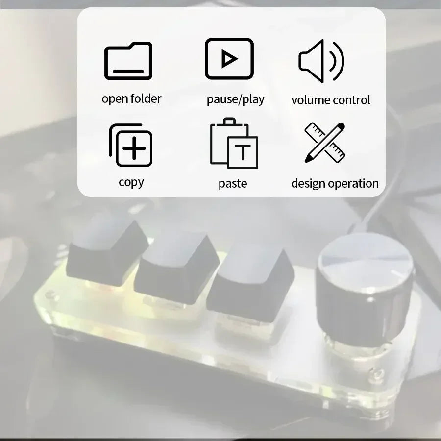 RGB 3-Key Mini Macro Keyboard