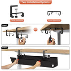 No-Drill Under-Desk Cable Management Tray