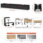 No-Drill Under-Desk Cable Management Tray