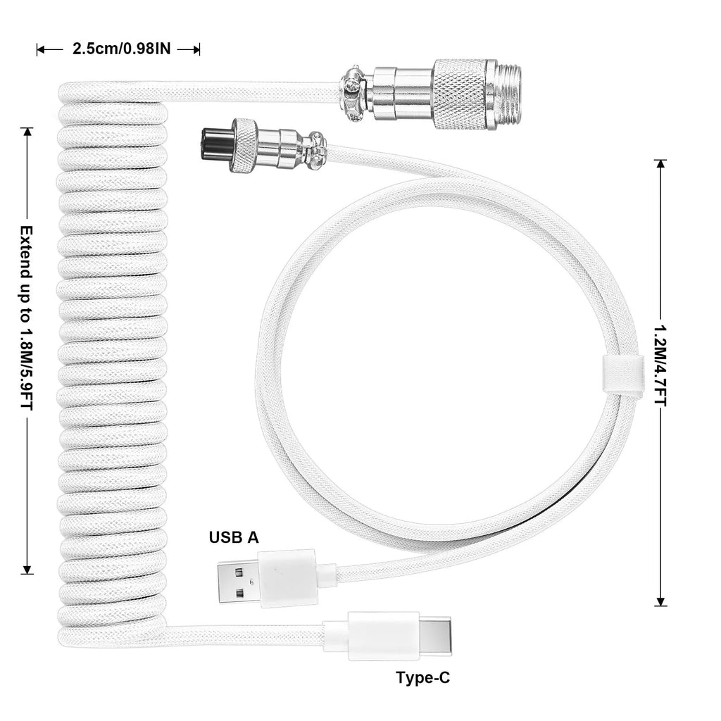 Coiled Keyboard Cable